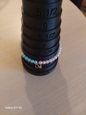 Handcrafted Bracelet With Inital N Charm